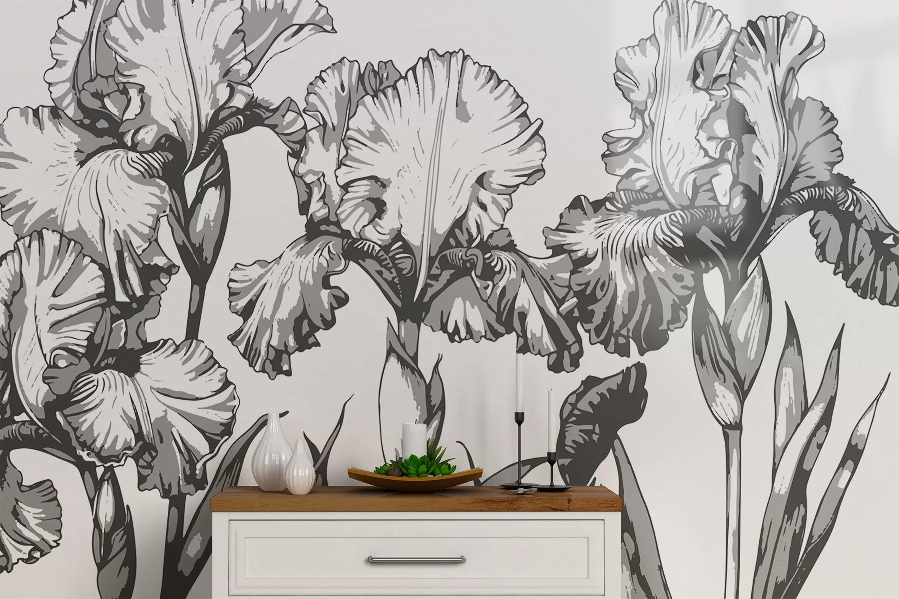 murales de pared Imágenes gráficas de iris w02526