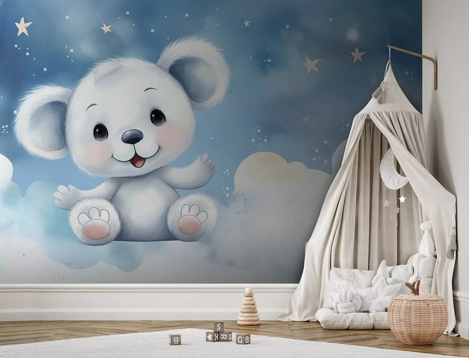 murales de pared Bonito oso w08505