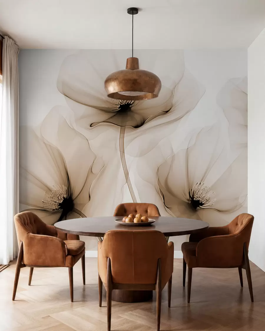 murales de pared Flores transparentes w02696v1