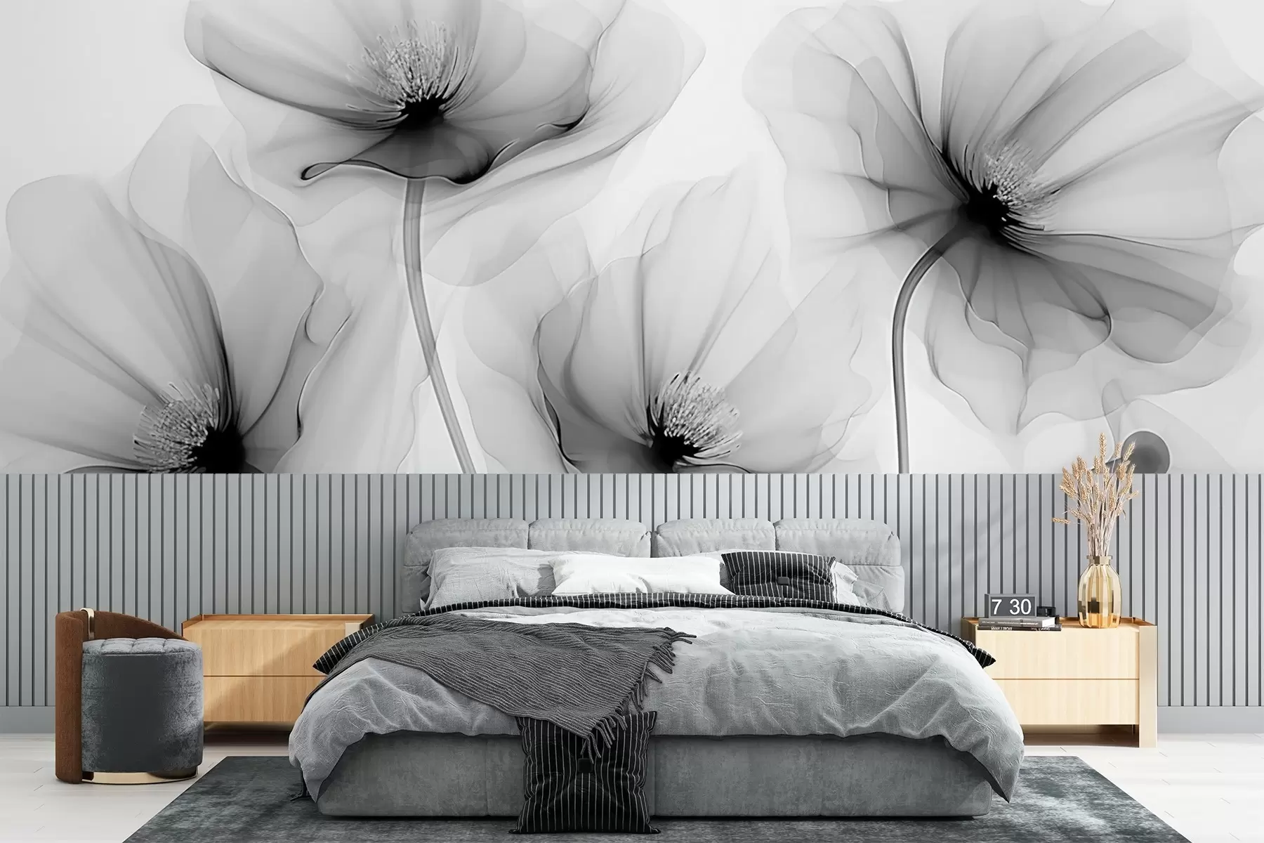 murales de pared Flores transparentes w02696v2