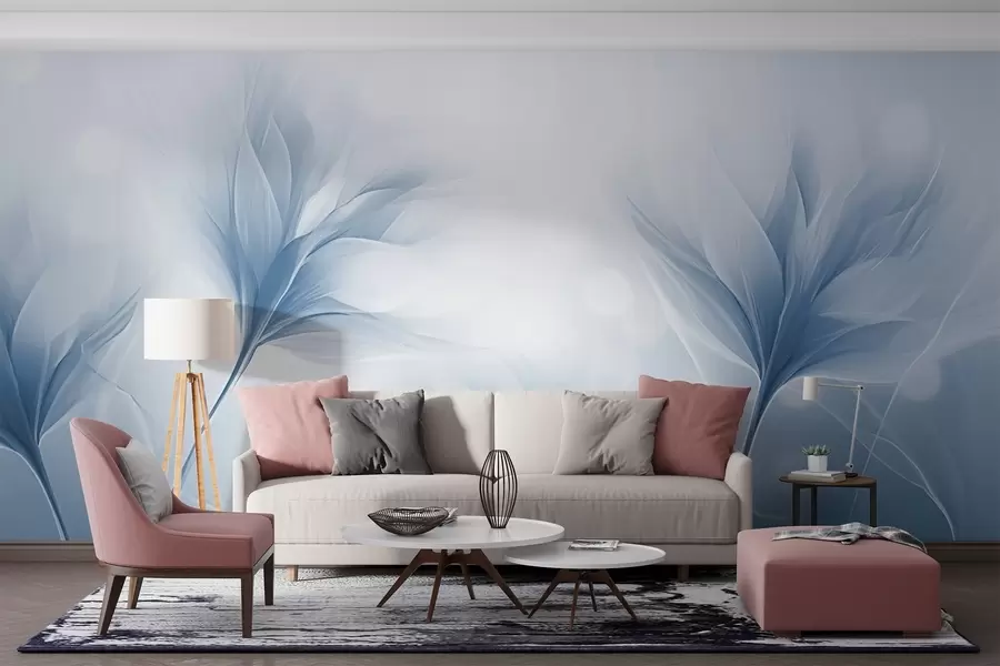 murales de pared Pétalos suaves y transparentes w02697v2