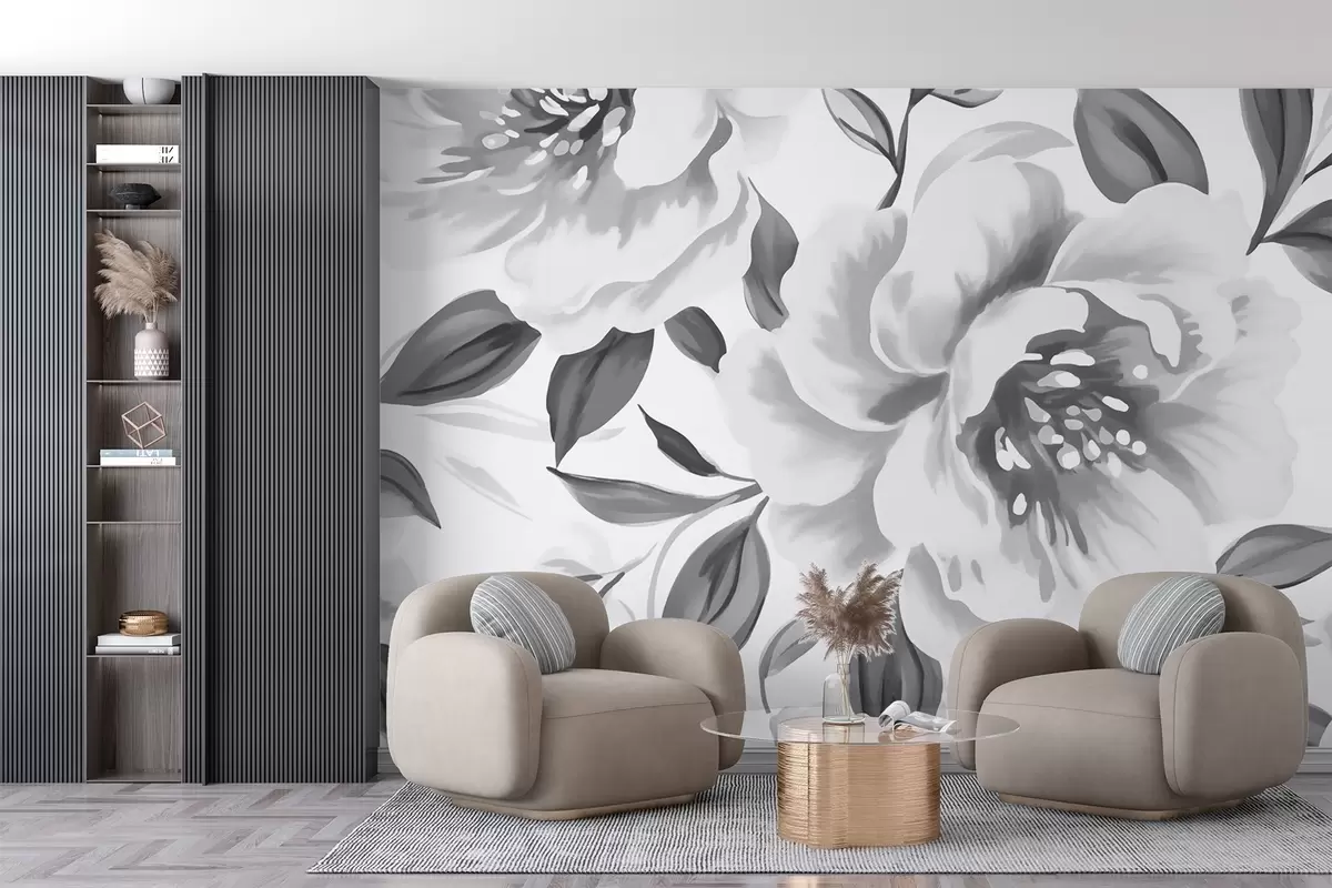 murales de pared Flor grande w02757v1