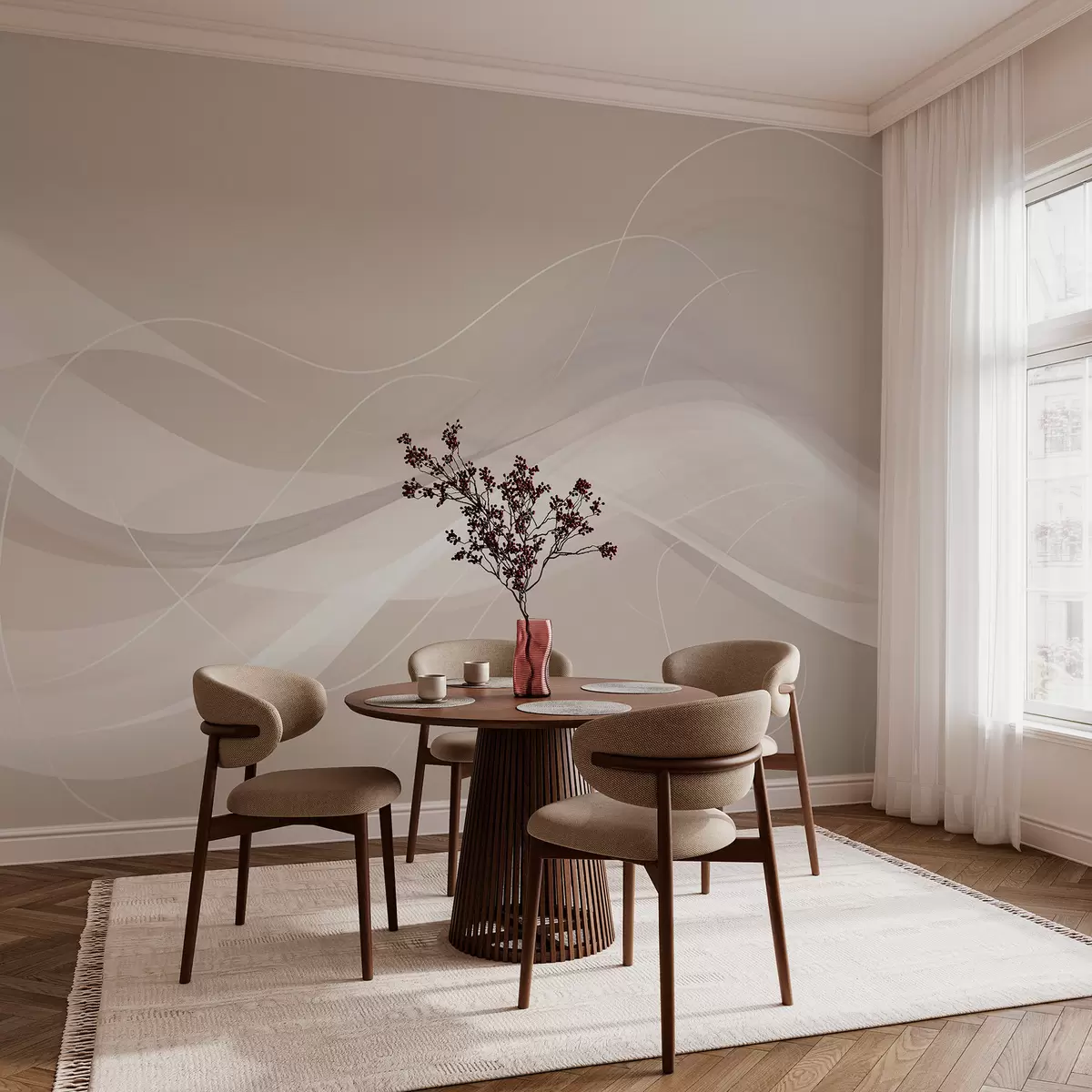 murales de pared Líneas de luz w02822