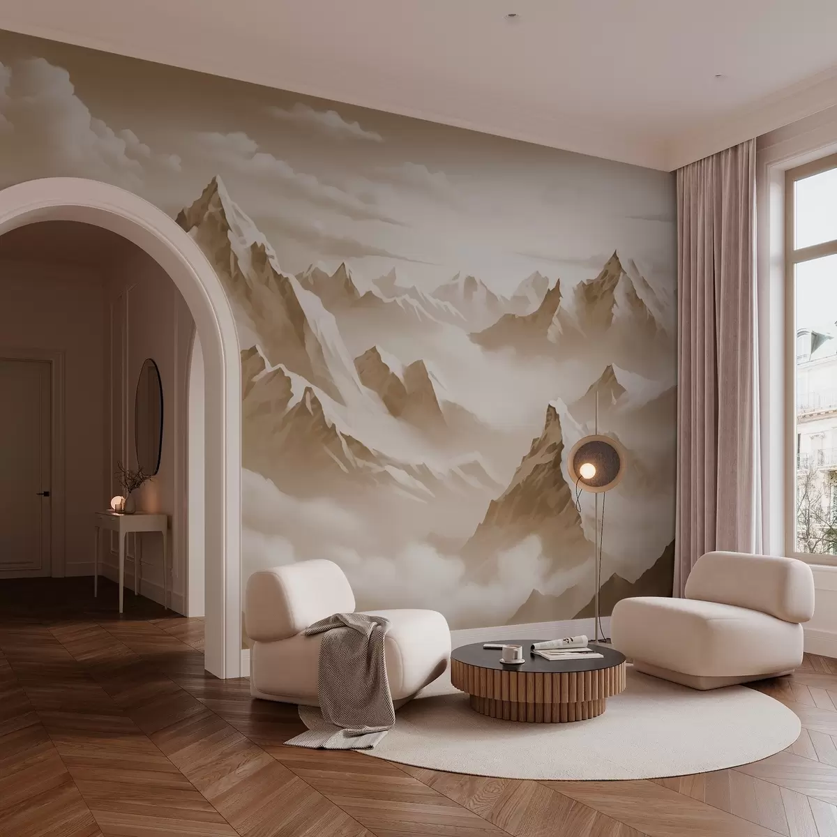 murales de pared paisaje de montaña w02862v1