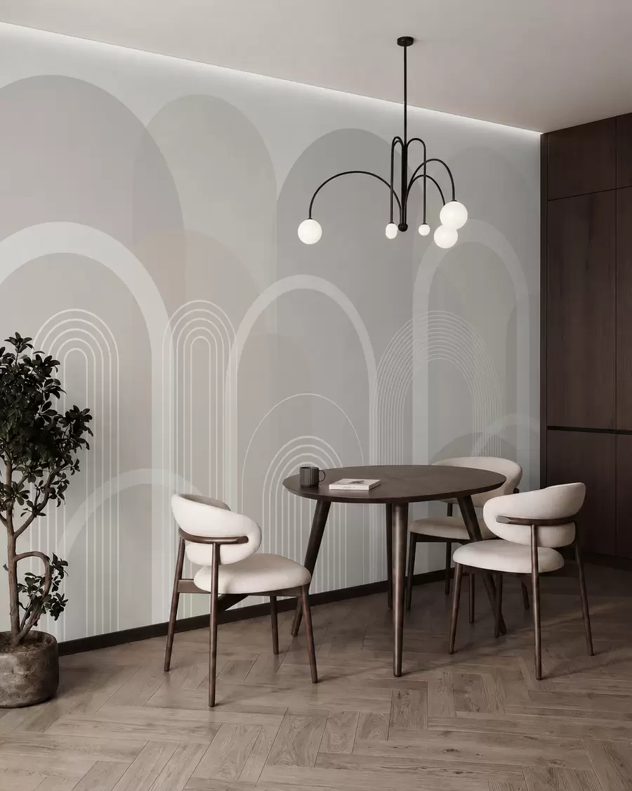 murales de pared Arcos geométricos boho w02935v1