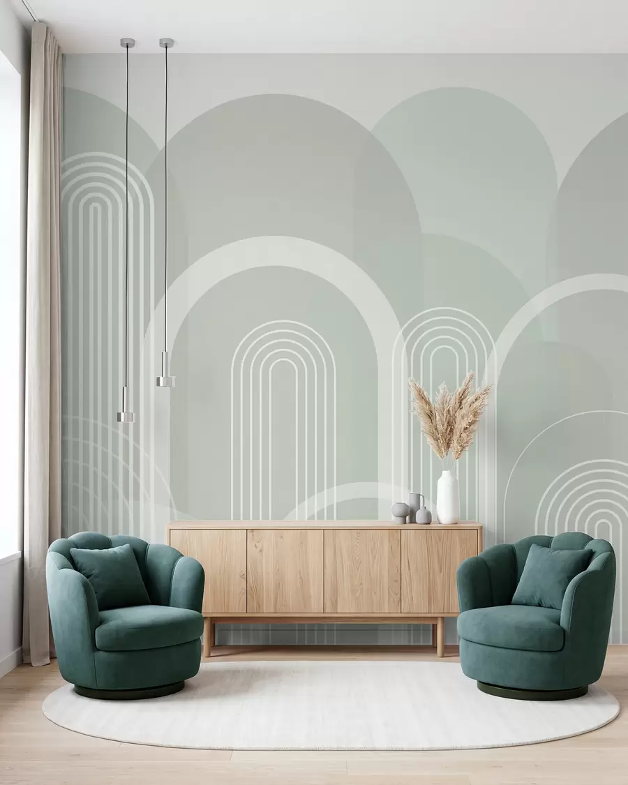 murales de pared Arcos geométricos boho w02935v3