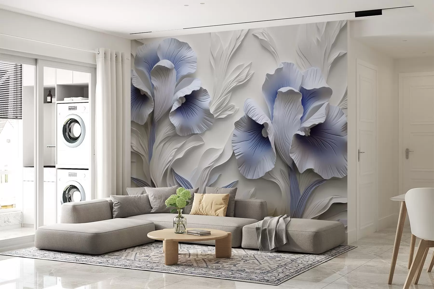 murales de pared Lirios de yeso w02983