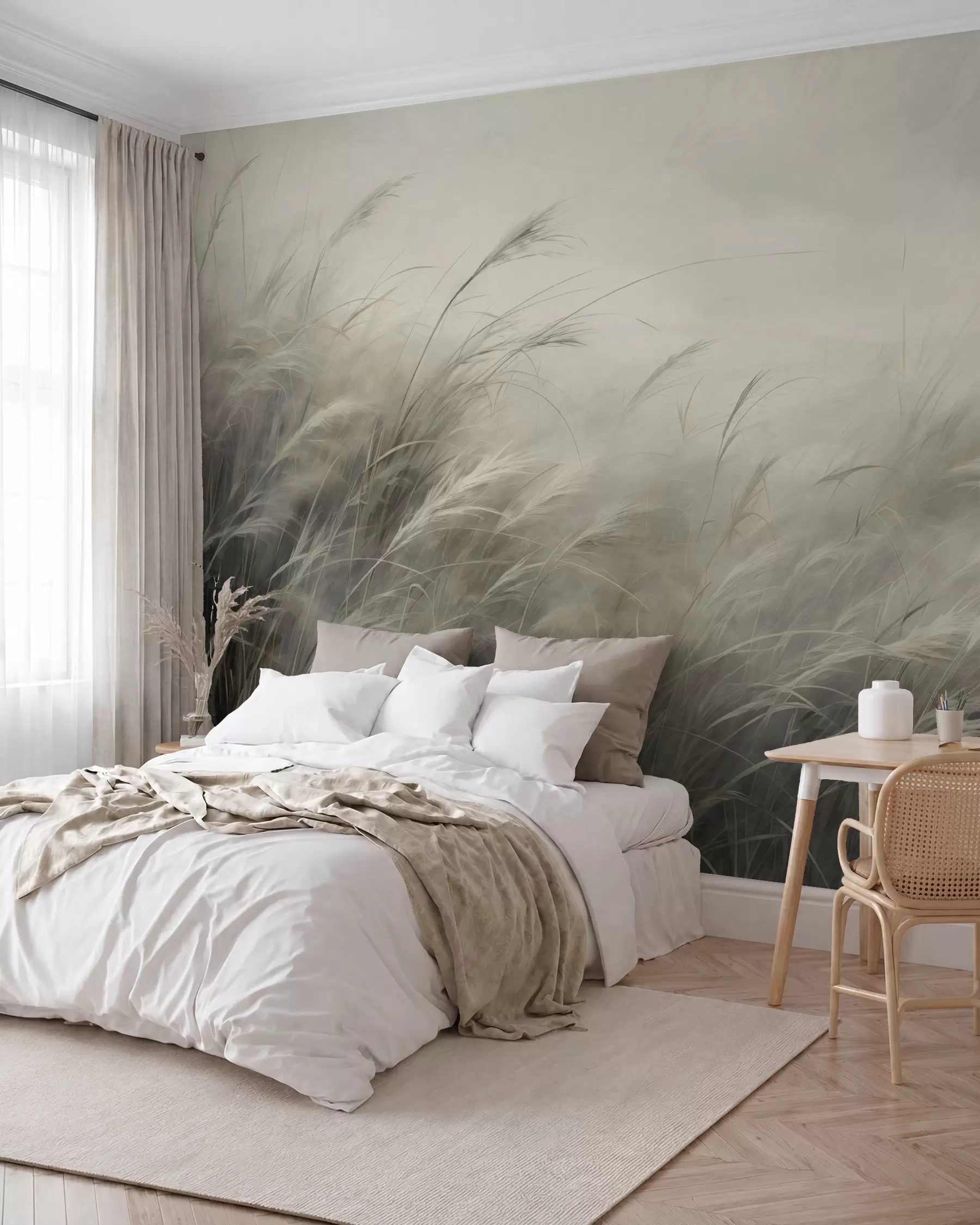 murales de pared Prado al viento en arena w02985