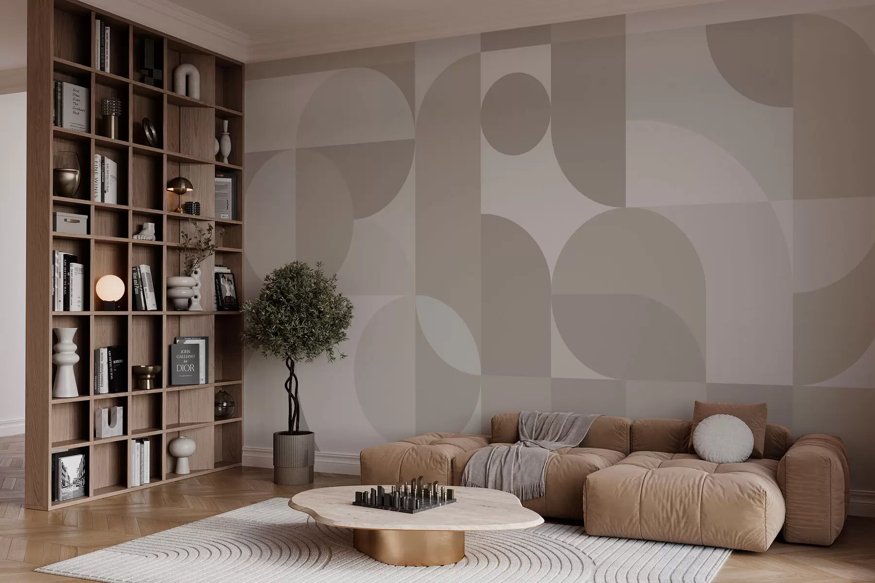 murales de pared Elegante tendencia geométrica w03058