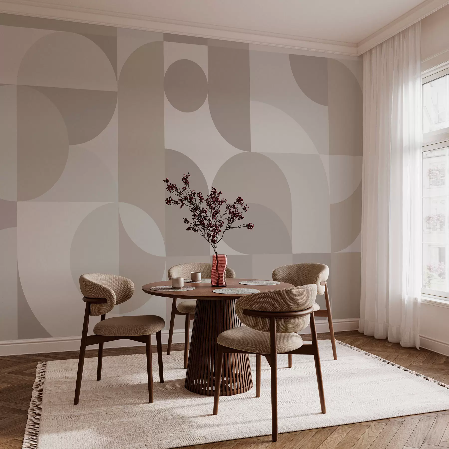 murales de pared Elegante tendencia geométrica w03058