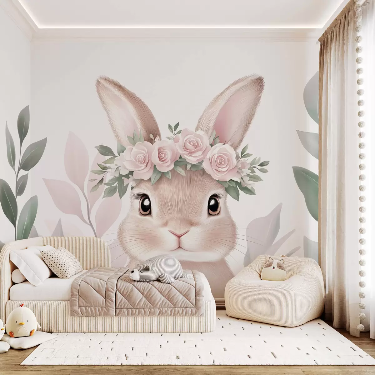 murales de pared Conejito grande y bonito w03169