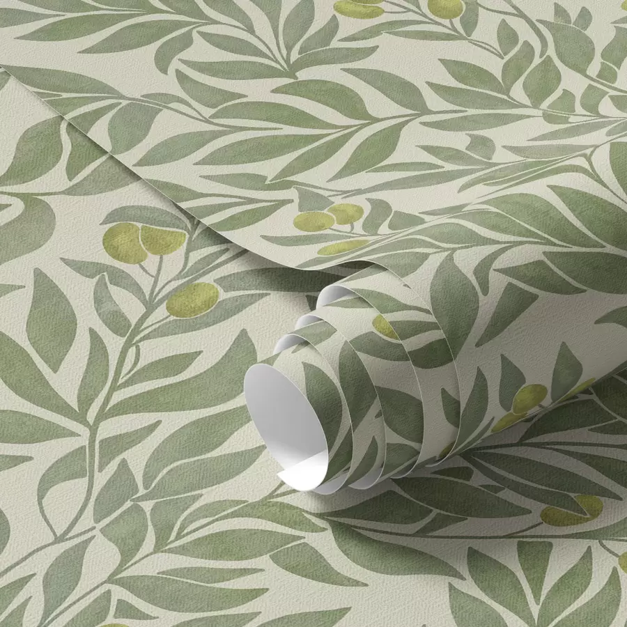 murales de pared Ramas de olivo verde a00026