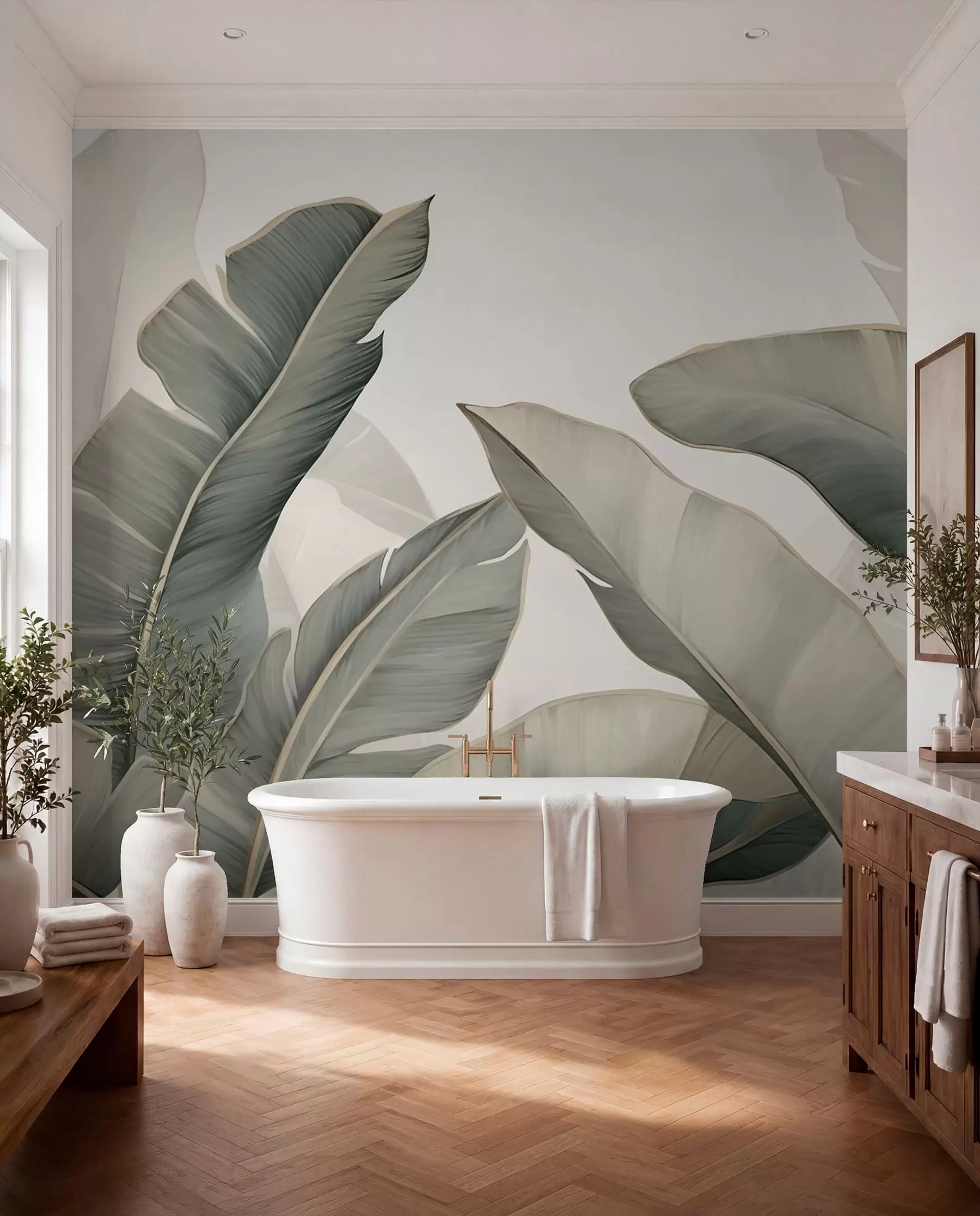 murales de pared Hojas tropicales w03427