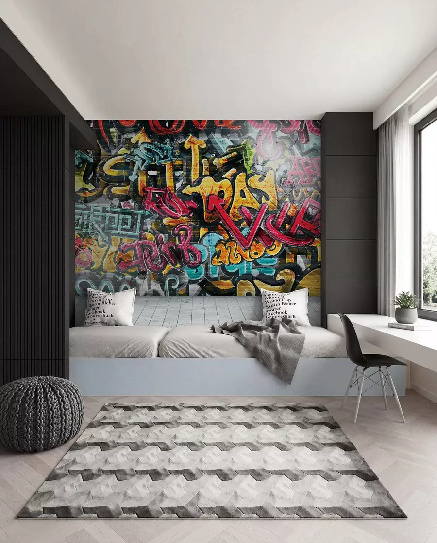 murales de pared Grafiti a todo color u56045