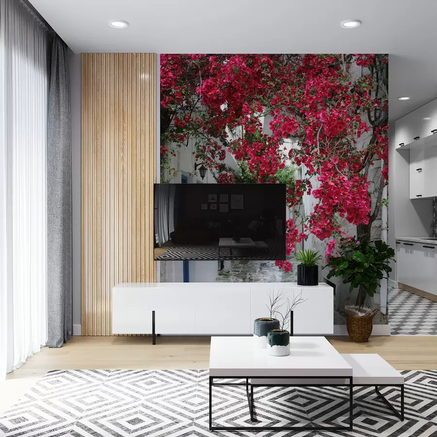 murales de pared Flor, diurna y pétalo u60583