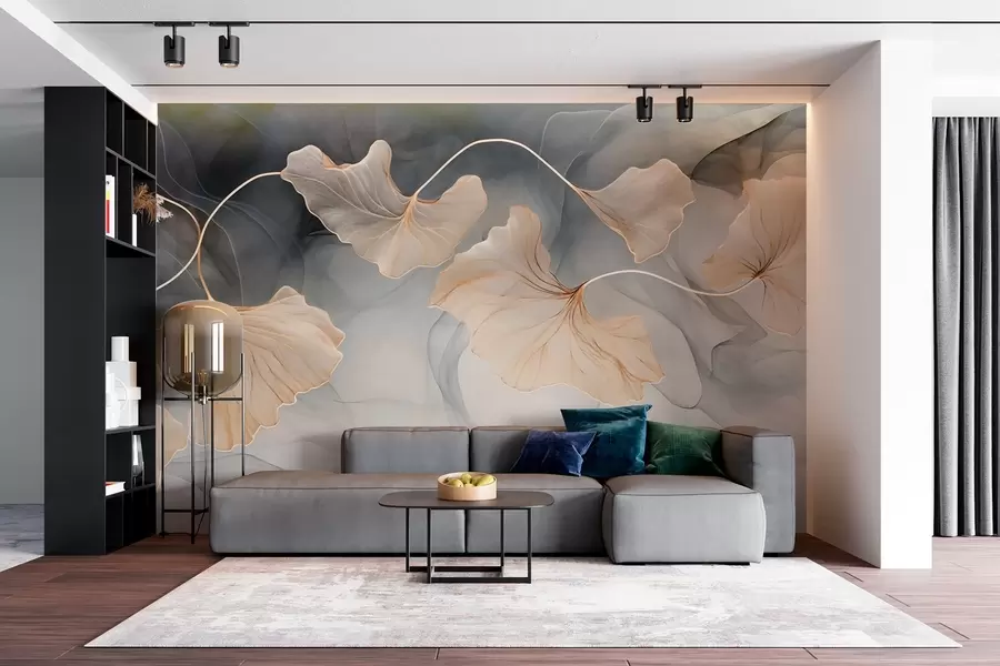 murales de pared Imagen abstracta de ginkgo w03511
