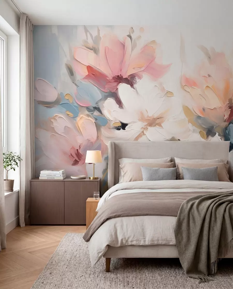 murales de pared Flor pintada w03575