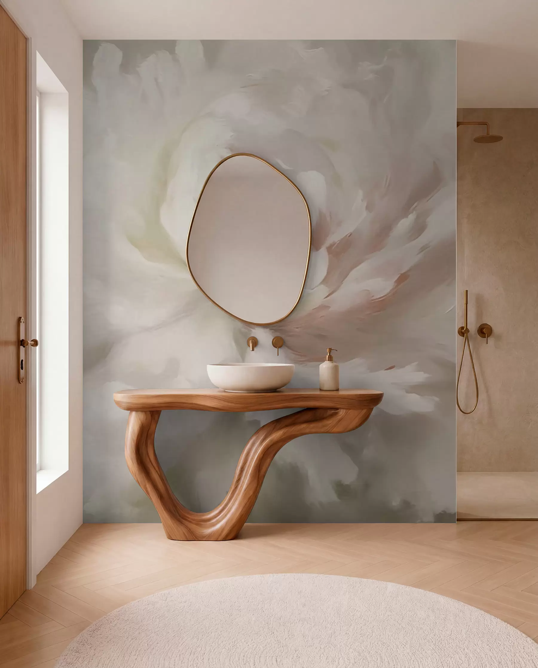murales de pared Gran flor de peonía w03642