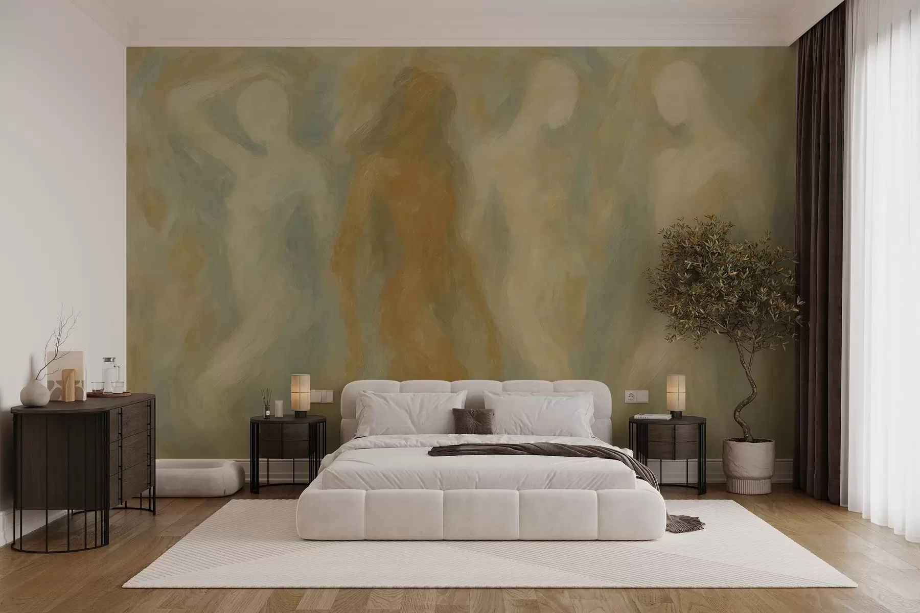 murales de pared siluetas abstractas w03982