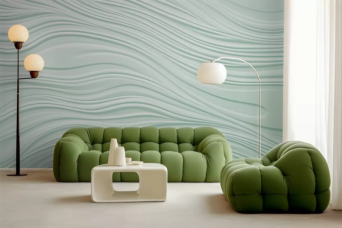 murales de pared Ondas volumétricas w03923v1