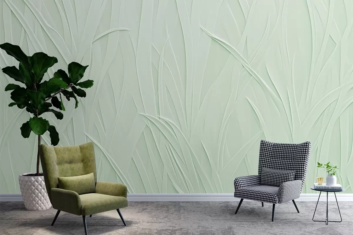 murales de pared Líneas curvas w03985v2