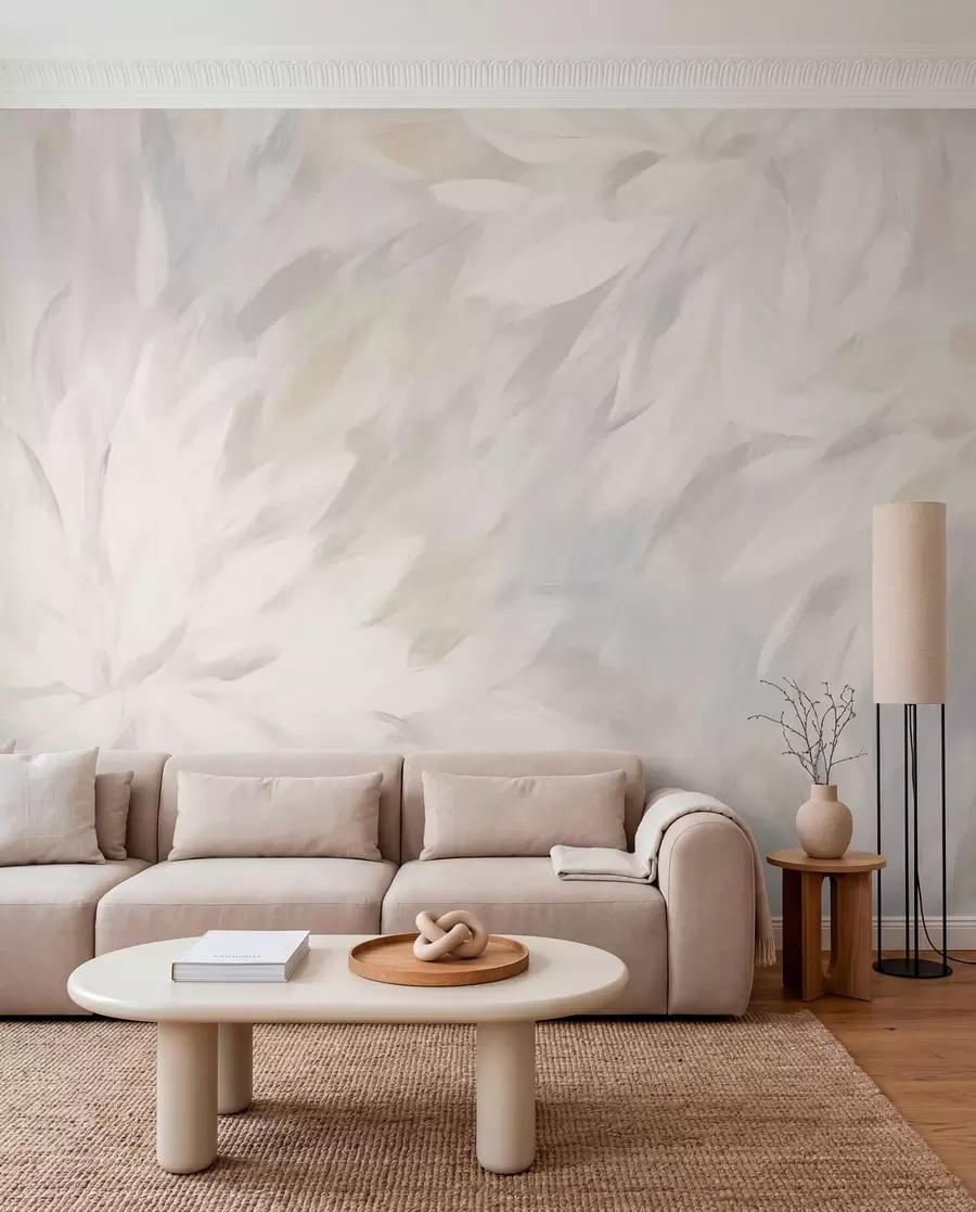murales de pared Pétalos pintados en nácar w03986