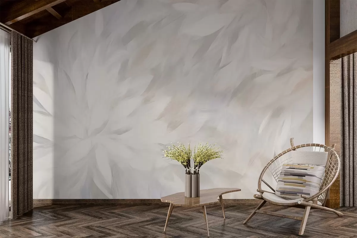 murales de pared Flores en estilo de trazos suaves w03986