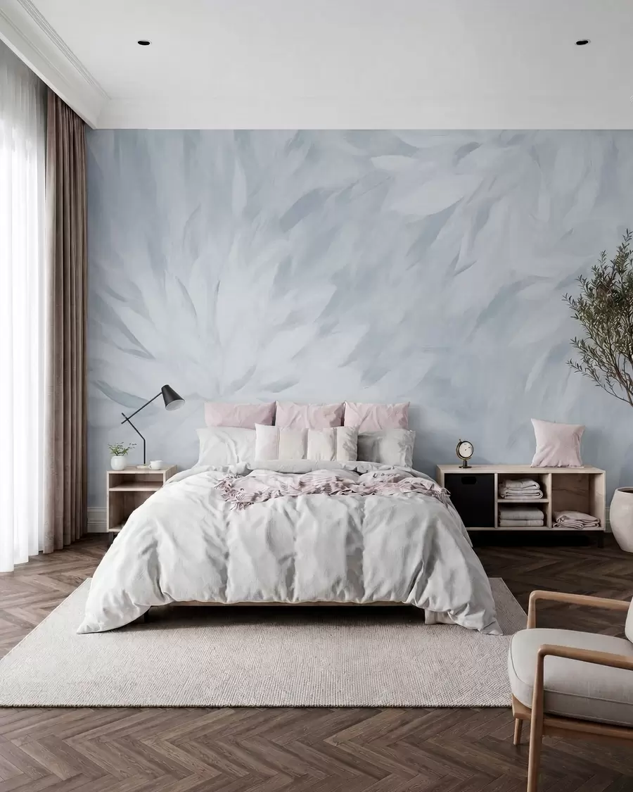 murales de pared Flores en estilo de trazos suaves w03986v3