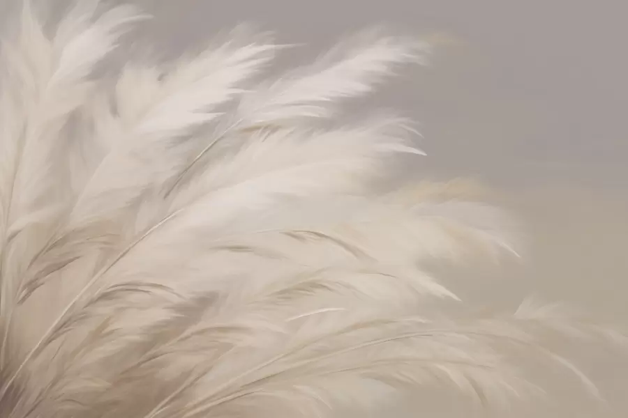 murales de pared Céspedes suaves y esponjosos en beige y gris w03992