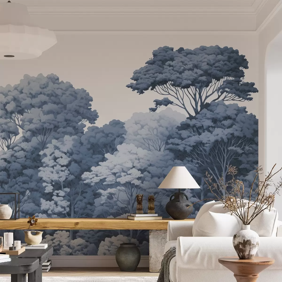 murales de pared Coronas forestales w04044v3