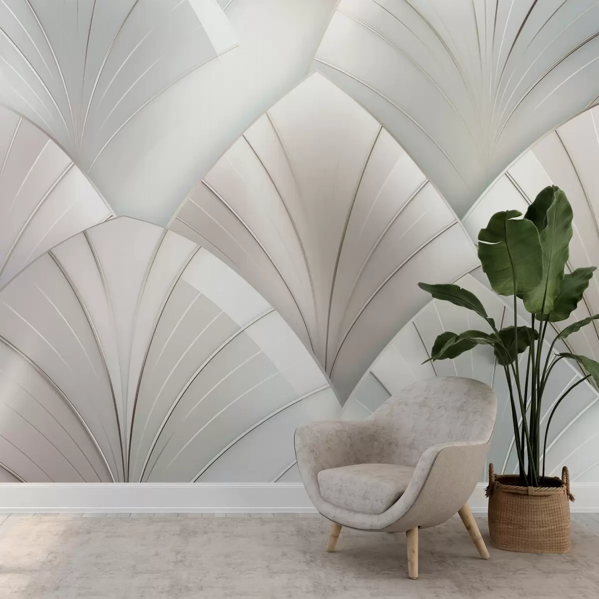 murales de pared Abanicos nacarados w09171v2