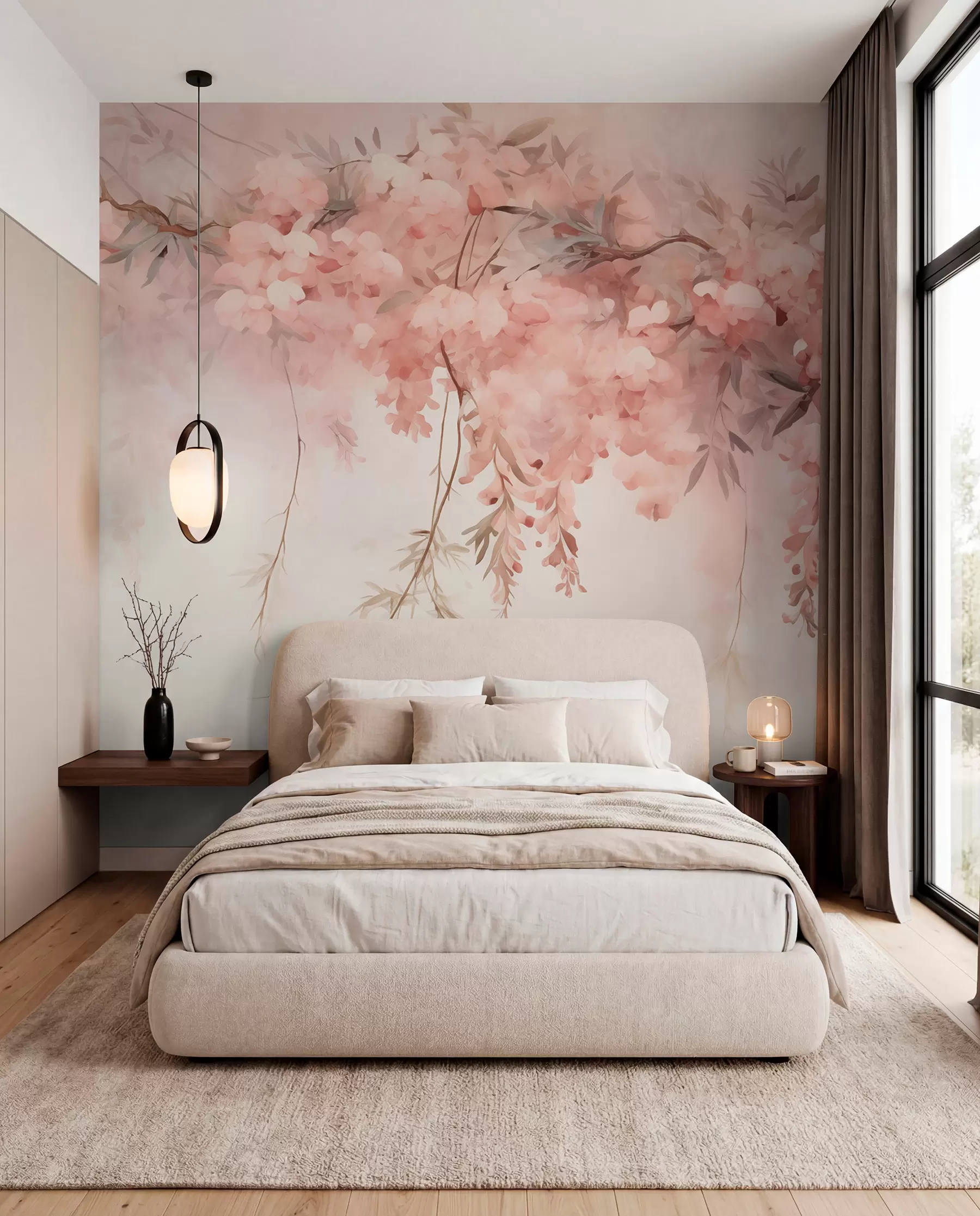 murales de pared Dosel de flores primaverales w09172