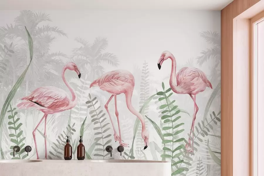 murales de pared Flamingo w04122v1