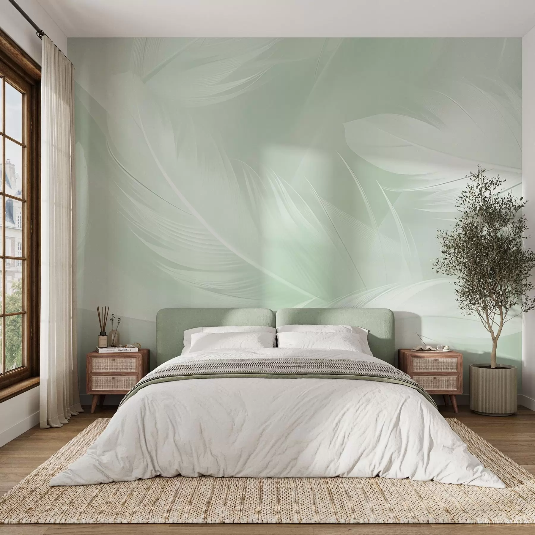 murales de pared Plumas w04182