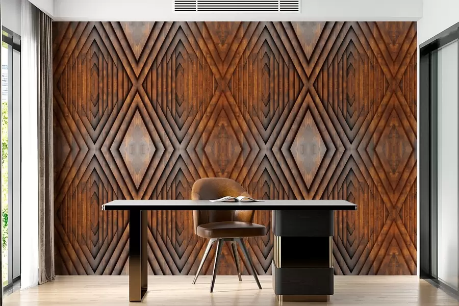 murales de pared imitación de paneles de madera w04168v1
