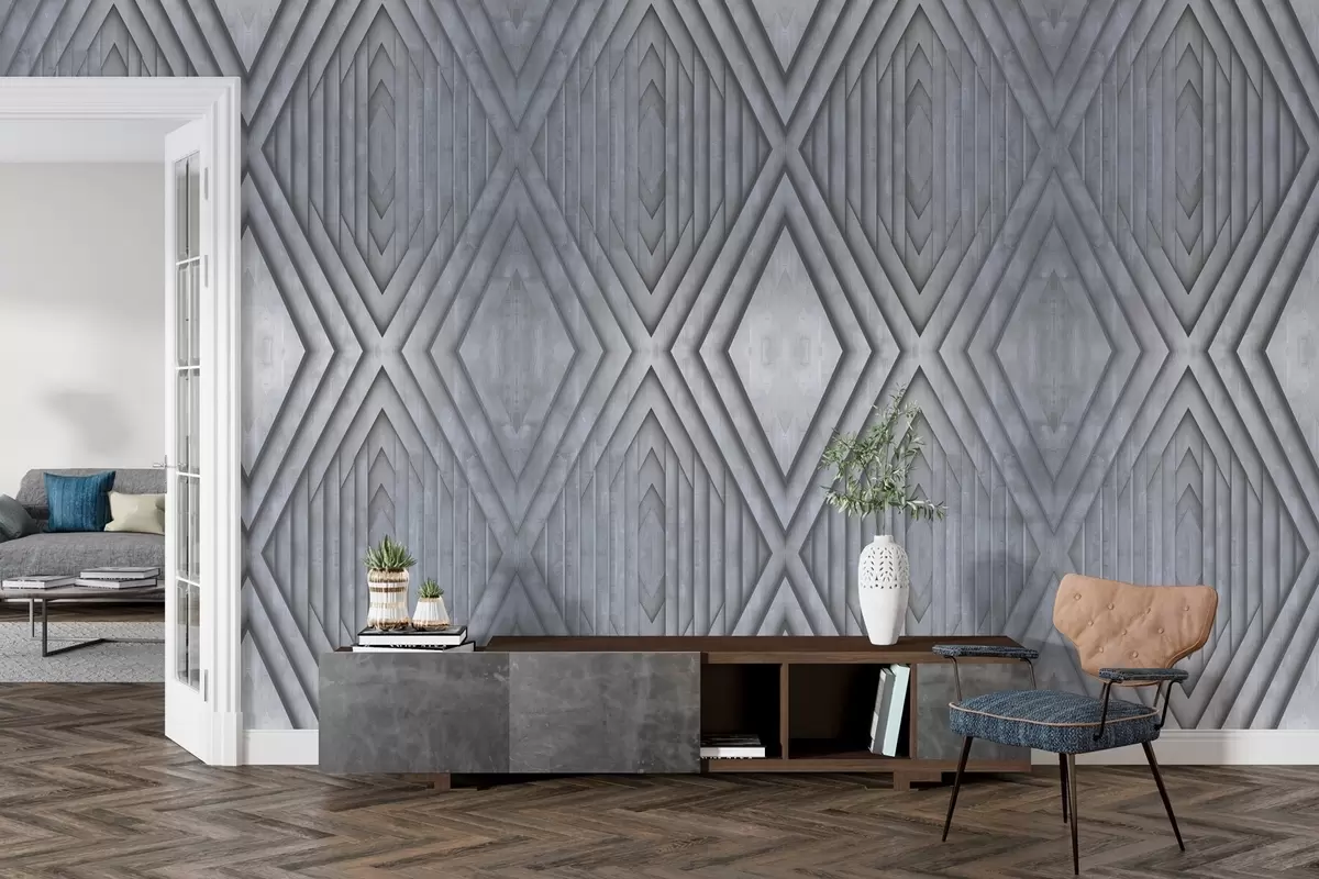 murales de pared imitación de paneles de madera en colores grises fríos w04168v2