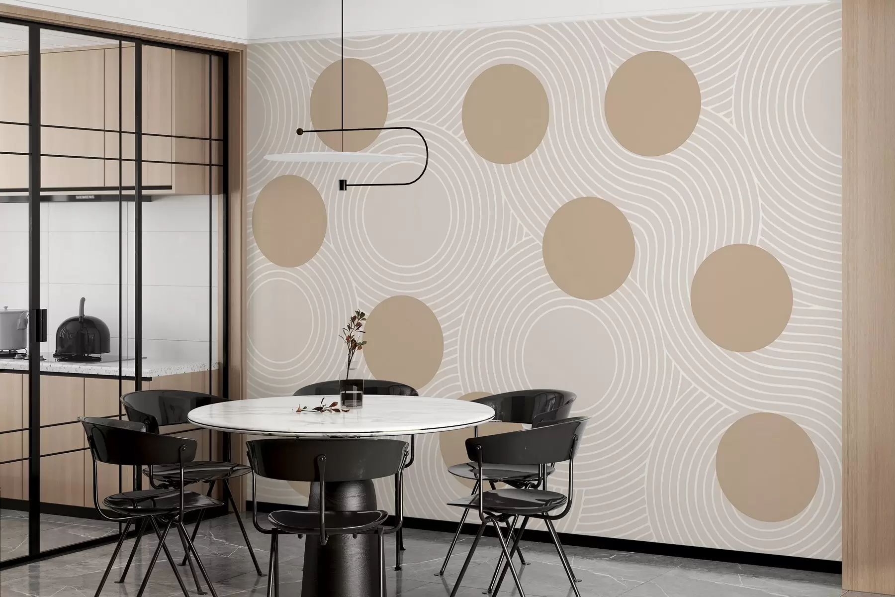 murales de pared Armonía geométrica w04185