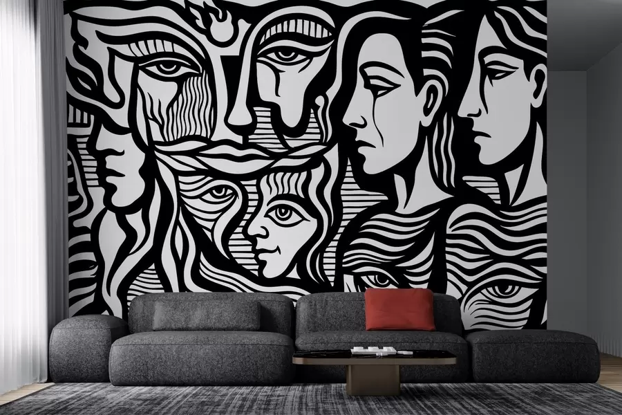 murales de pared Anatomía abstracta w04191