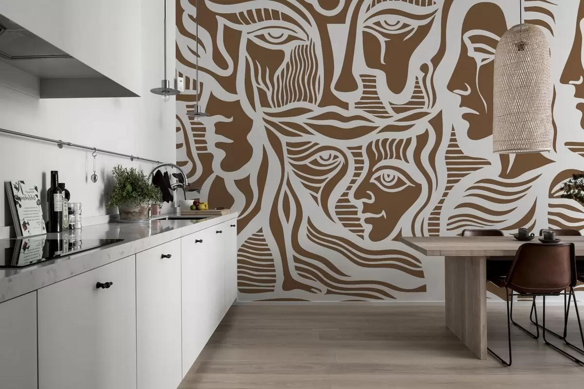 murales de pared Anatomía abstracta w04191v1