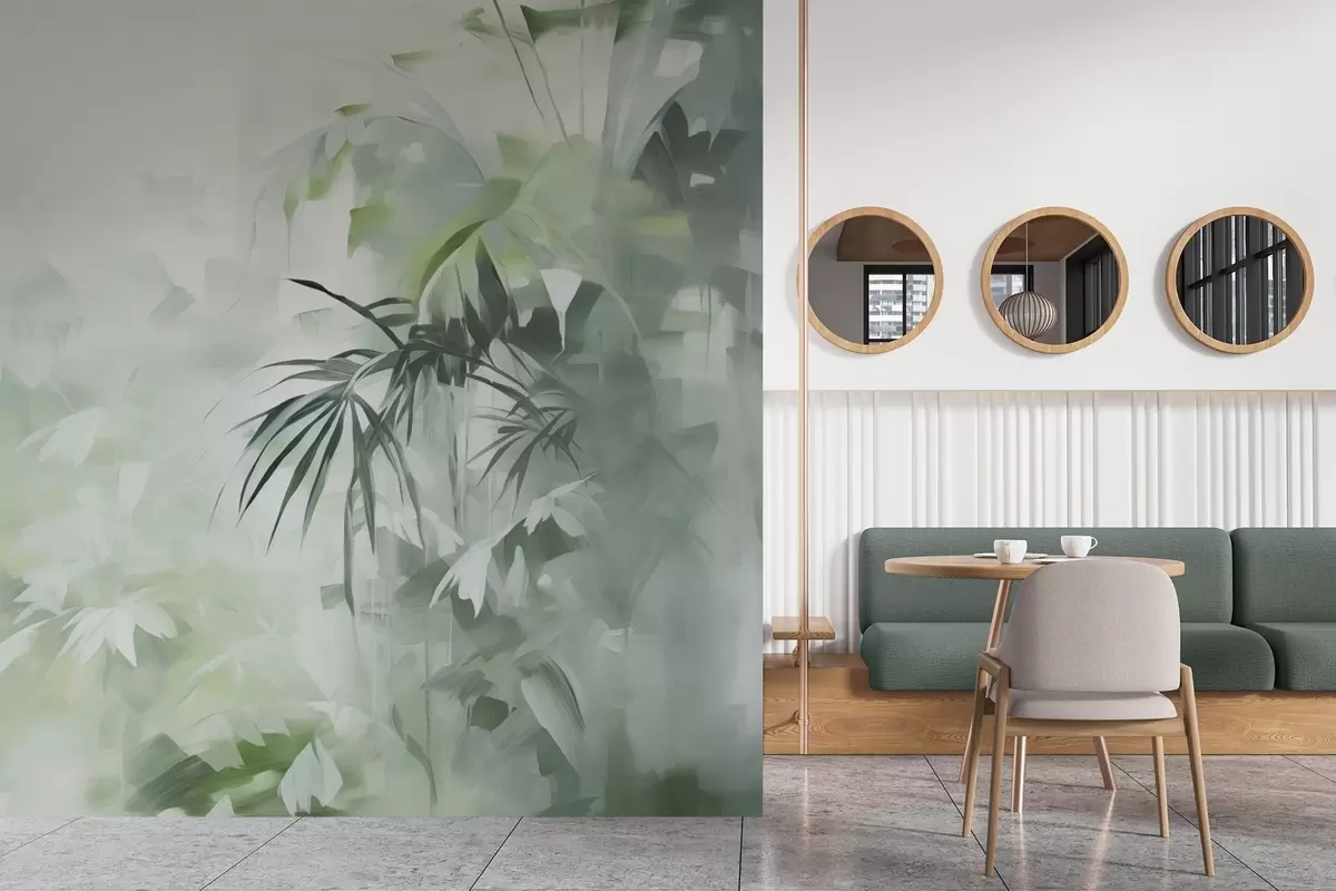 murales de pared Pintura imitación selva w04265