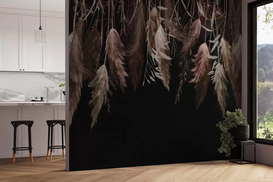 murales de pared Flores secas w04253v1