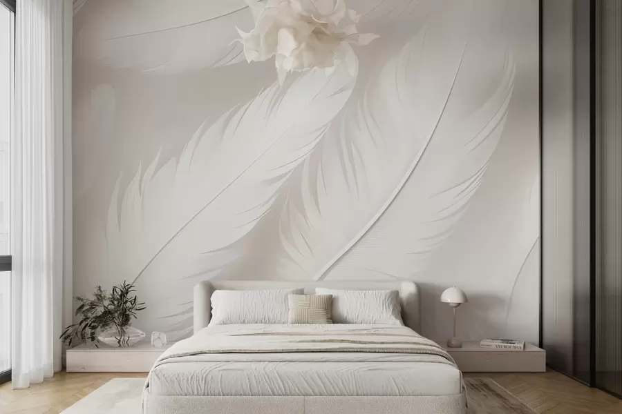 murales de pared Plumas w04273
