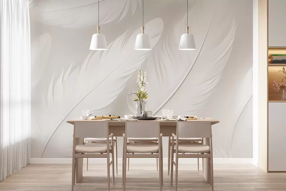 murales de pared Plumas w04273