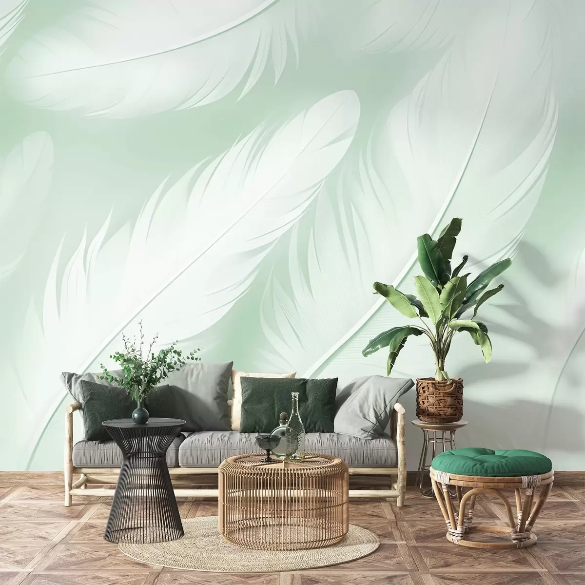 murales de pared Plumas w04273v3