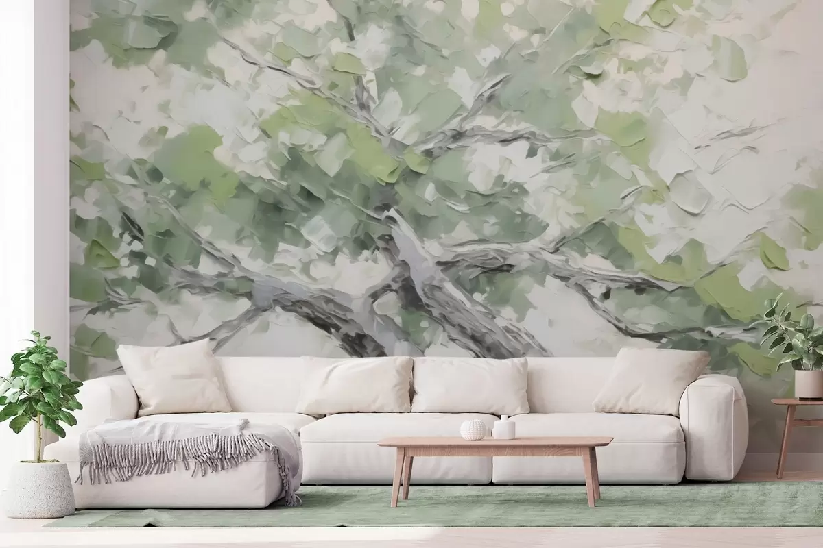 murales de pared Pintura imitación árbol w04292