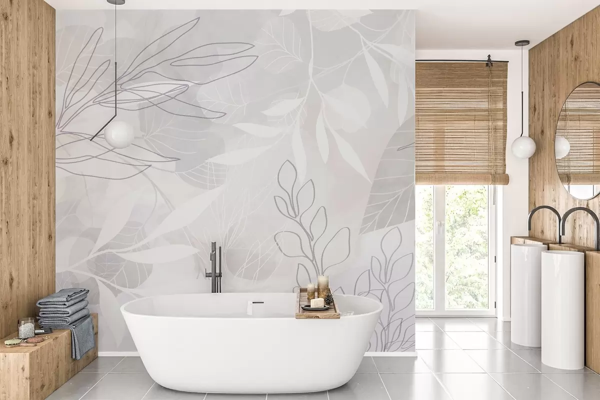 murales de pared Abstracción vegetal w04297v1