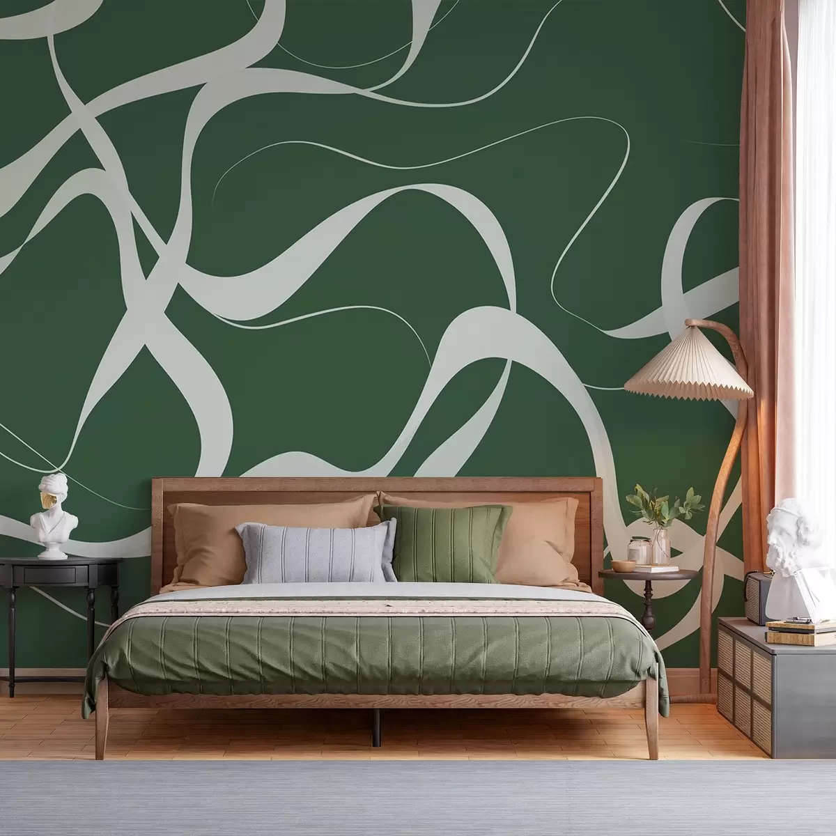 murales de pared Líneas onduladas w04223v2