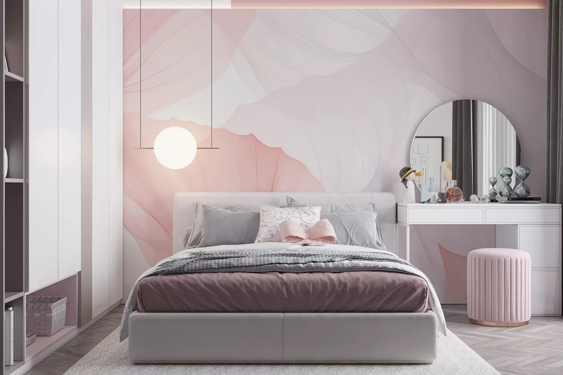 murales de pared Pétalos transparentes w04290v1