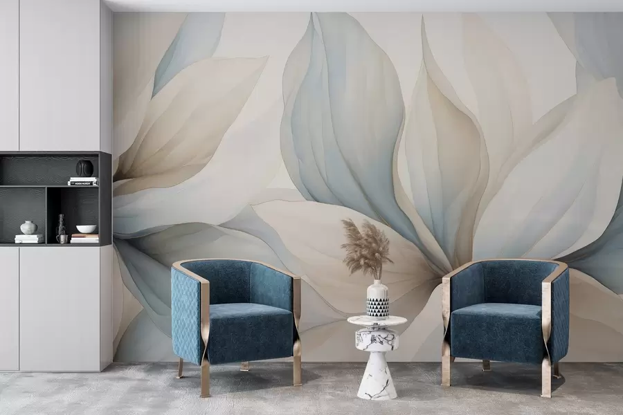 murales de pared Pétalos grandes de acuarela w04317