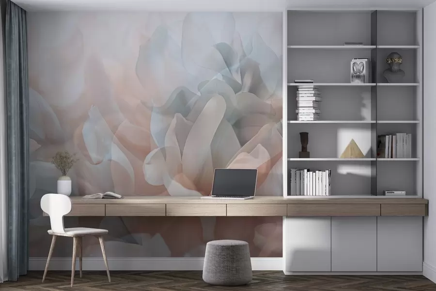 murales de pared Flores semitransparentes w04320v1